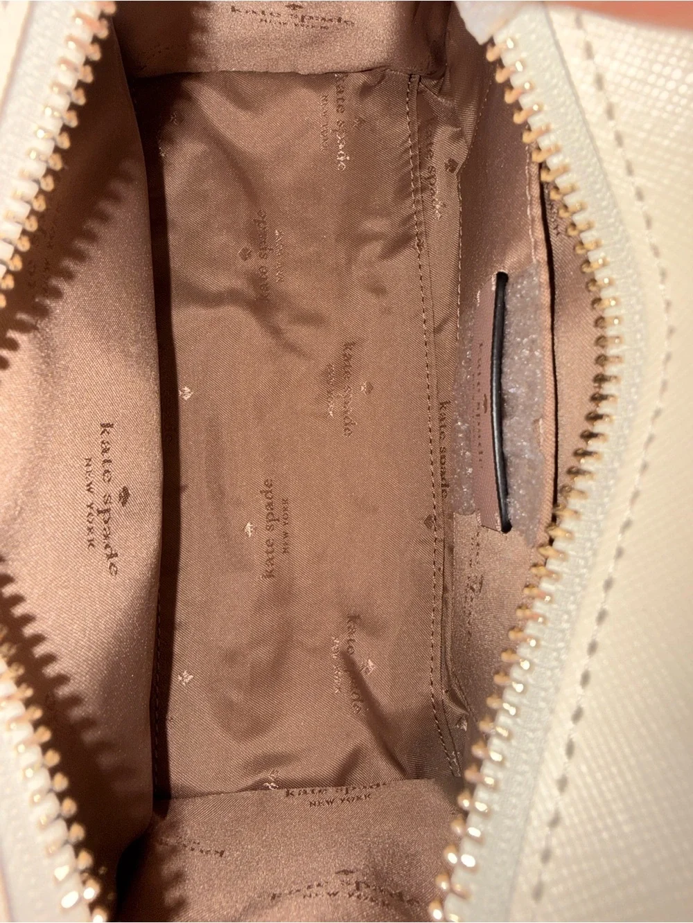 Kate Spade Madison Small Satchel Toasted Hazelnut Leather Top Handle Bag